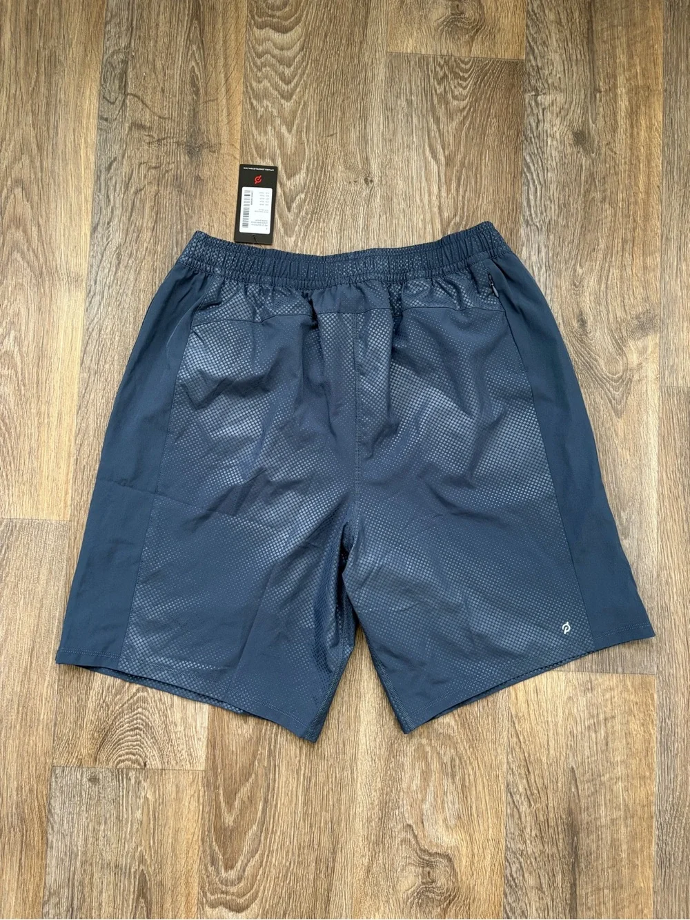 Peloton Output 9” Turin Lined Shorts NWT Size Large Navy Performance Running Gym